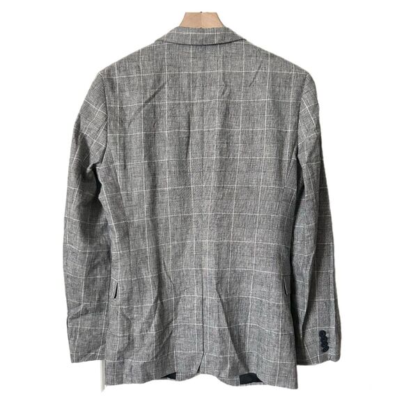 Express Men's Extra Slim Fit Blazer in Gray Check Plaid Size 36R - Picture 2 of 7